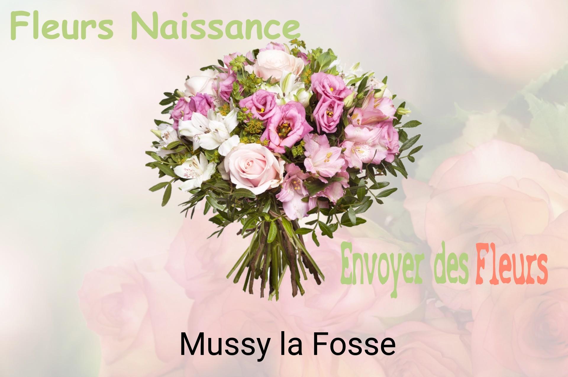 Bouquet de fleurs de naissance livré à Mussy-la-Fosse